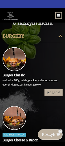 Android application Piekarnia Burgera screenshort