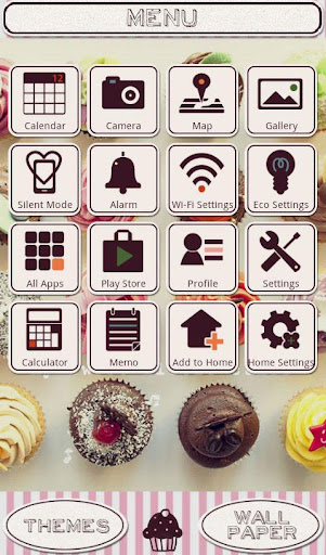 -Sweet Cupcakes- Theme +HOME Screen 3