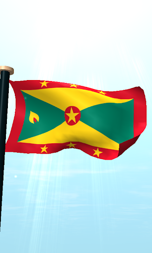 Grenada Flag 3D Free Wallpaper