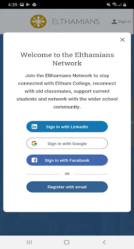 Elthamians Network Screen 3