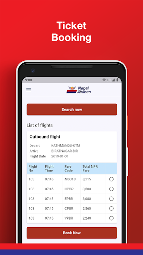 Nepal Airlines Domestic Screen 3