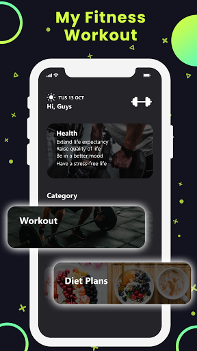Android application My Fitness - Home Workout & Bo screenshort