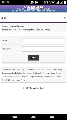 ArMS.net FISIP UniGa Screen 3