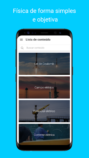 Android application Resumos de Física screenshort