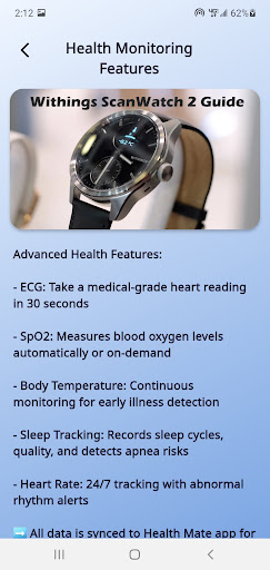 Withings ScanWatch 2 Guide