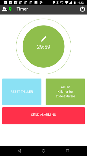 Hedensted Spildevand Alarm Screen 2