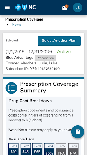 Screenshot of Blue Connect Mobile NC