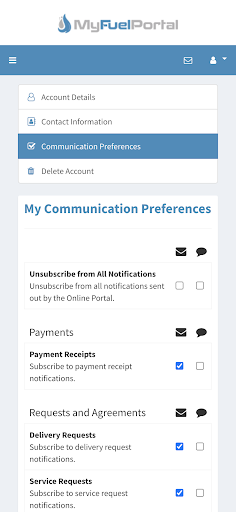 MyFuelPortal Screen 3