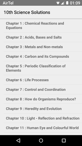 Science X Solutions for NCERT