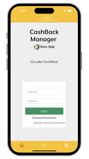 Android application Terre d'Italy Merchant screenshort