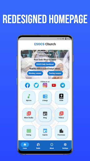 Android application Esocs Church App screenshort