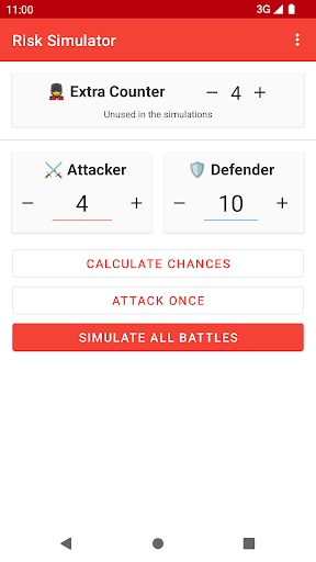 Risk Battle Simulator Screen 3
