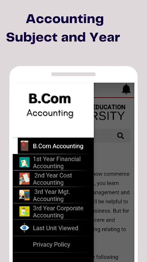 Android application B.Com Accounting Study App screenshort