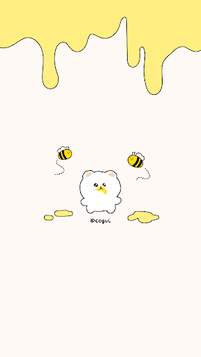 Android application 카카오톡 테마 - 맑눈광 곰고미_꿀 screenshort