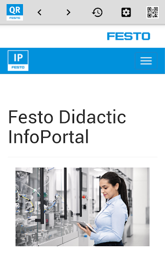 Android application Festo Didactic QR screenshort