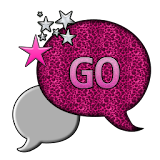 GO SMS THEME/PinkLeopardCloud icon