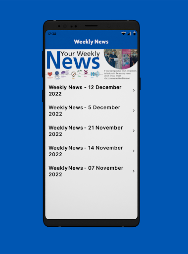RCHTstaffApp Screen 3