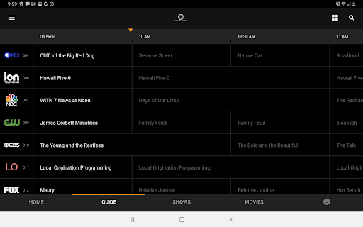 Screenshot of InfinityLink TV