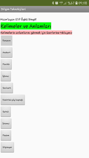 Android application Donanım Sözlüğü-E.Öykü Bingöl screenshort
