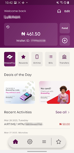 Covenant Pay Screen 2
