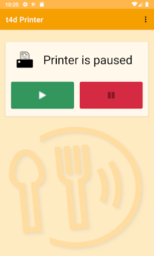 Android application tap4drink Printer screenshort