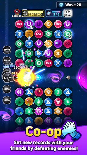 Puzzle Defense PvP Random Match 3 SpacePuzzle