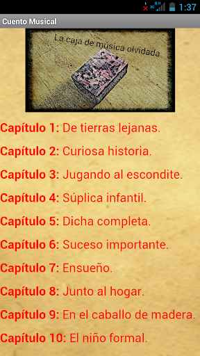 Cuento Musical Screen 2