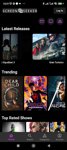 Android application Screen Seeker screenshort