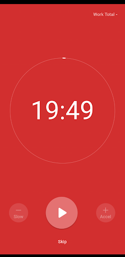 Android application pomowor screenshort