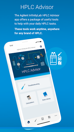 Android application HPLC Advisor screenshort