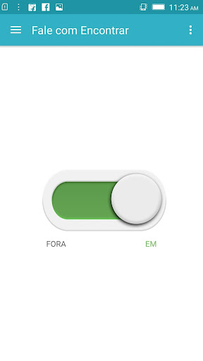 Visualização do aplicativo