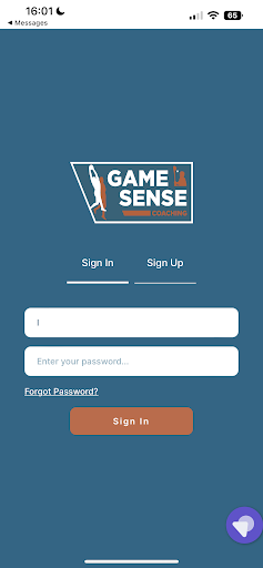 Android application GameSense Coaching screenshort