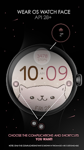 Lovely Cat digital watch face