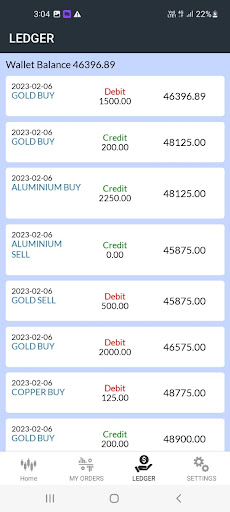 Android application Sky Line Traders screenshort