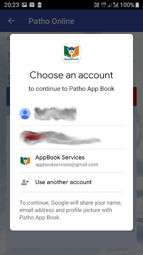 Pathology AppBook Screen 2