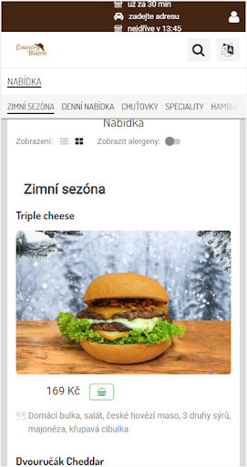 Android application Country Bistro screenshort