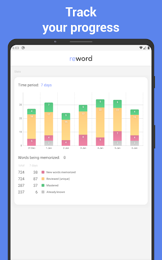 Screenshot of Learn Korean with flashcards!