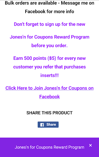 JonesnforCoupons Screen 3