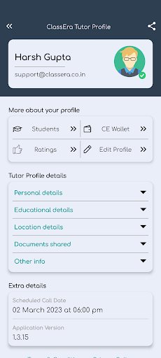ClassEra Tutors Screen 3
