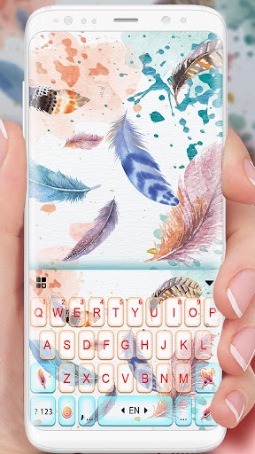 Watercolor Lite Feather Keyboa Screen 2