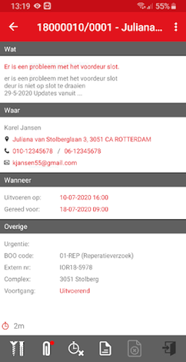 KRAAN Werkbon S&O Screen 2