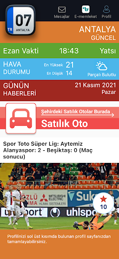 Antalya Şehir App Screen 2