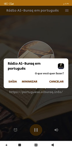 Android application Rádio Al-Buraq em português screenshort