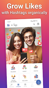 in Tags - AI Hashtag generator Screenshot