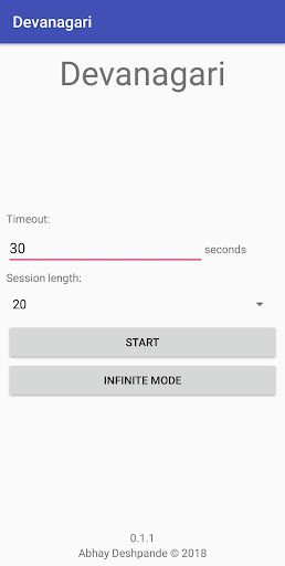 Android application Devanagari Writing Practice Ap screenshort