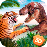 Dinosaur vs Tiger Kung Fu Fighting icon