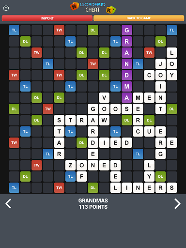 Solve Word Feud - Cheat