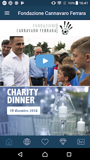 Android application Fondazione Cannavaro Ferrara screenshort