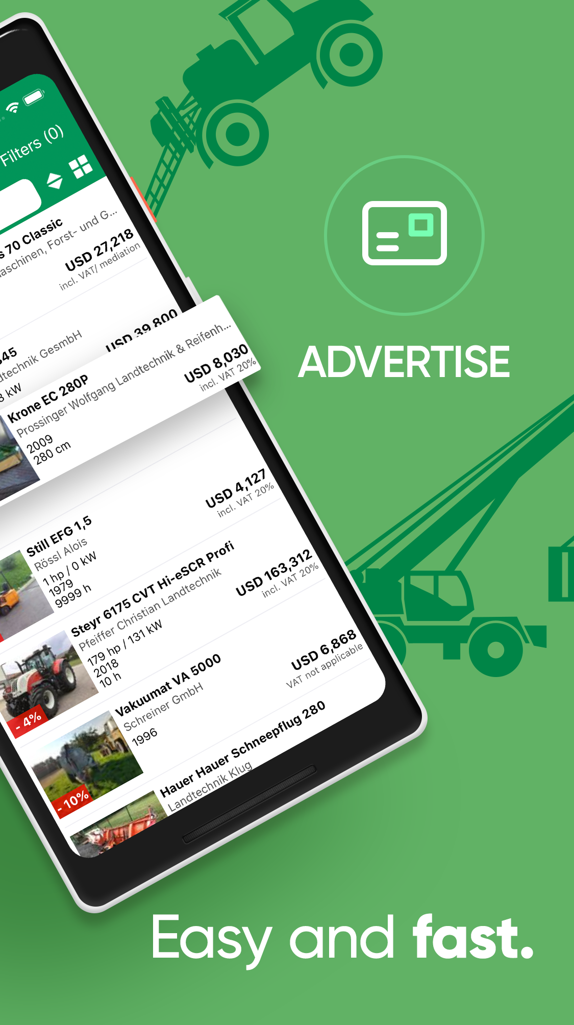 Android application Landwirt.com - Tractor & Agricultural Market screenshort
