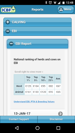 Android application ICBF Web Application screenshort